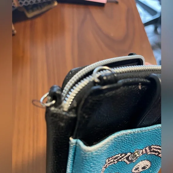 Skull Bride and Groom phone\wallet clutch - Picture 5 of 7